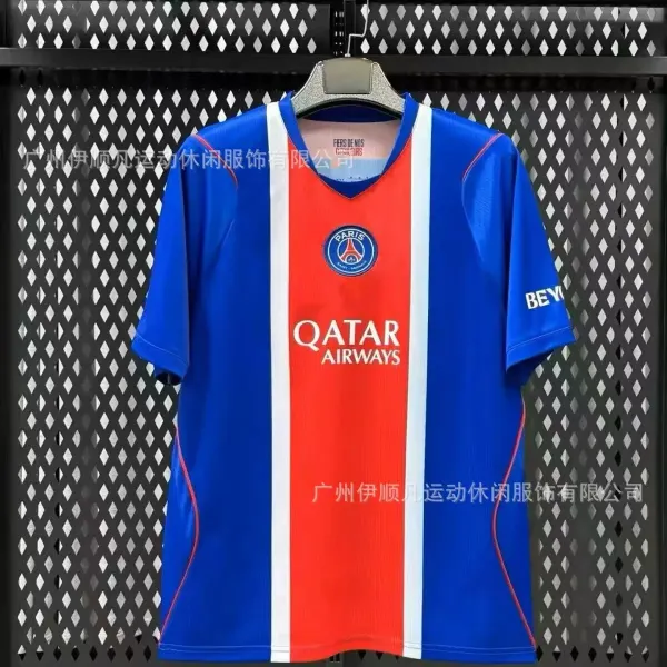 Paris Saint-Germain Home Jersey Blue Red White Jersey - 1