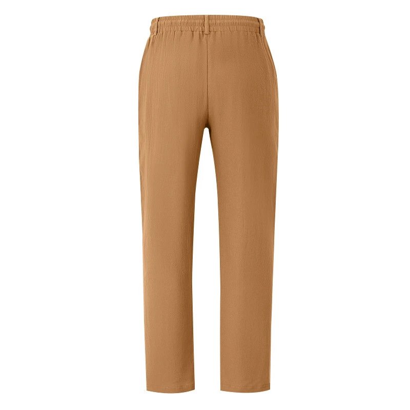 Design Wide-Leg Relaxed Fit Black Pants with Cuffed Hems - 50