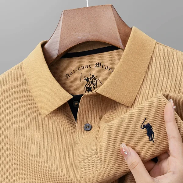 Polo Ralph Lauren Classic Fit Piqué Polo Shirt Beige Tops.polo - 1
