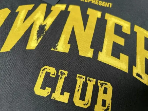 Represent Owners Club Distressed Black T-Shirt - 10