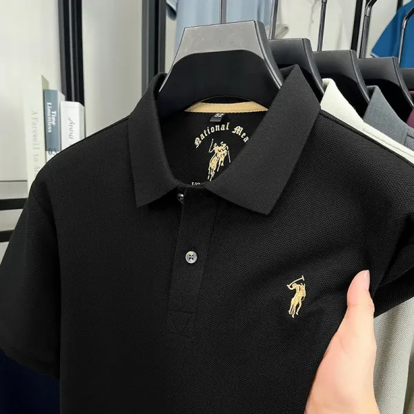 Polo Ralph Lauren Classic Fit Polo Black Tops.polo - 1