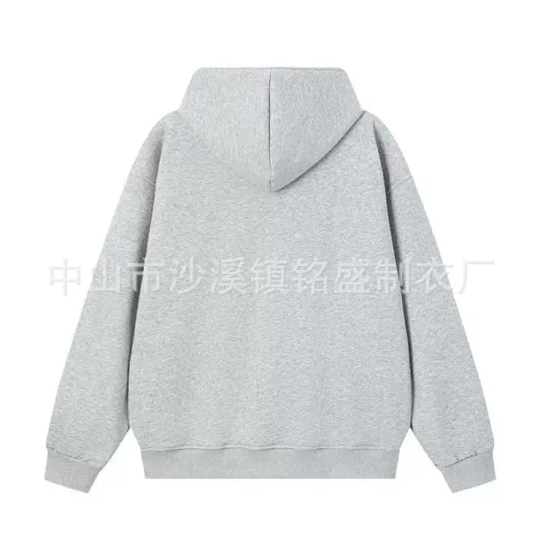 Design Asymmetrical Zip Hoodie Gray - 15