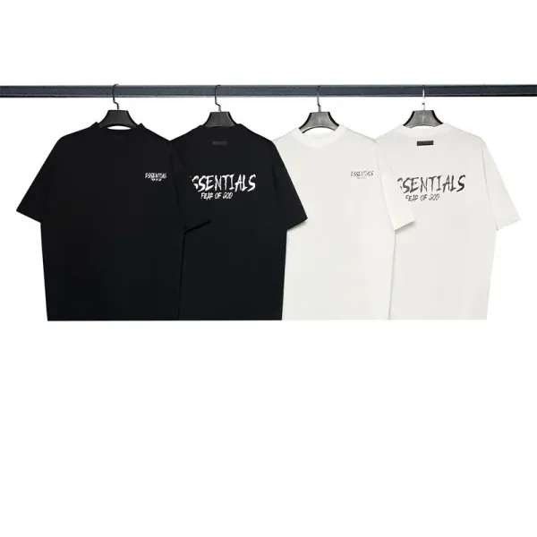 Fear of God Essentials Logo Print White T-Shirt - 11