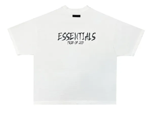 Fear of God Essentials Logo Print White T-Shirt - 15