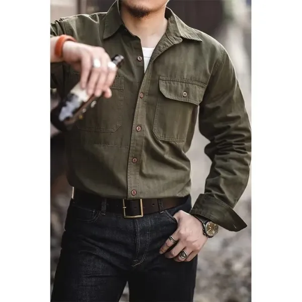 Carhartt Work In Progress Shirt Jacket Army Green Shirt - 1
