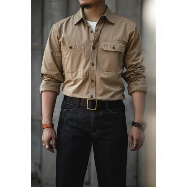 Carhartt Work In Progress Shirt Jacket Beige Shirt - 1