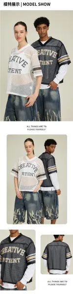 Design Creative Patient Mesh Jersey White Jersey - 6