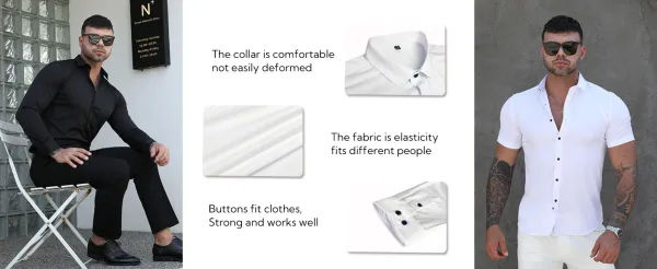 Design Classic Fit Light Blue Dress Shirt - 7