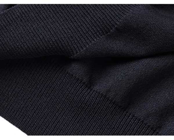 Design Floral Knit Short-Sleeve Sweater Black - 15