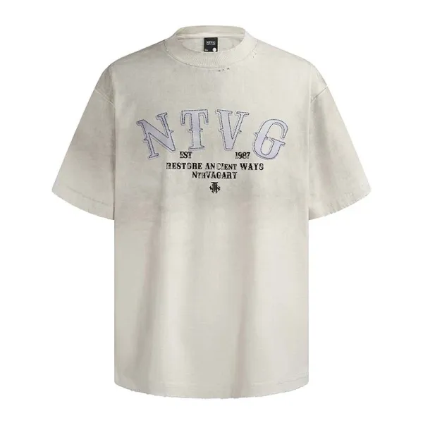 Design NTVG Restore Ancient Ways Oversized T-Shirt Beige T-Shirts - 4