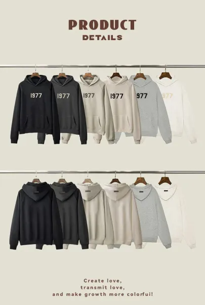 Design 1977 Graphic Hoodie Gray - 5