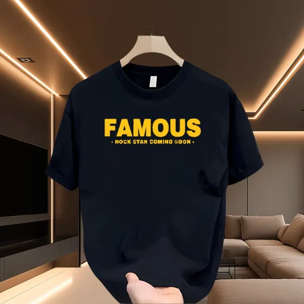 Design Famous Rock Star T-Shirt Black - 3