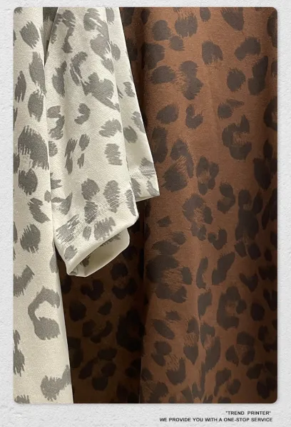 Design Beingmove Leopard Print Oversized T-Shirt Gray T-Shirts - 28