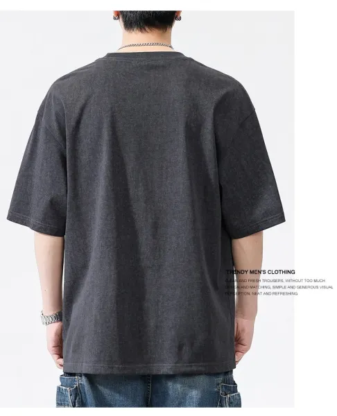 Design Graphic Print Purple Oversized T-Shirt - 8