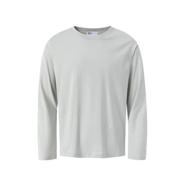 Design Basic Long Sleeve T-Shirt Light Gray - 1