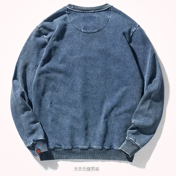 Design AMANAI Our Power Basic Crewneck Sweatshirt Charcoal Gray Sweater - 7