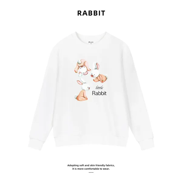 Badfriend Little Rabbit White Hoodie - 1