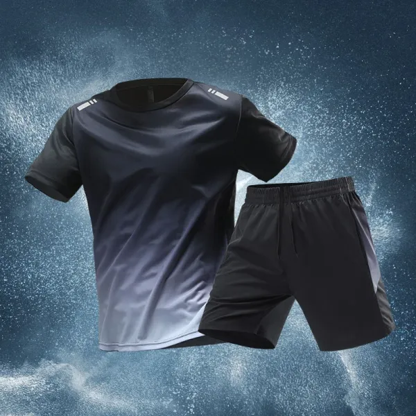 Design Performance Gradient Set Black / Gray Activewear - 1