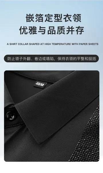 Design Crystal-Embellished Black Formal Shirt Tops Shirt - 15