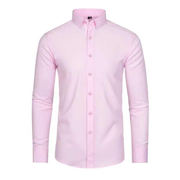 Design Classic Fit Pink Button-Down Shirt - 1