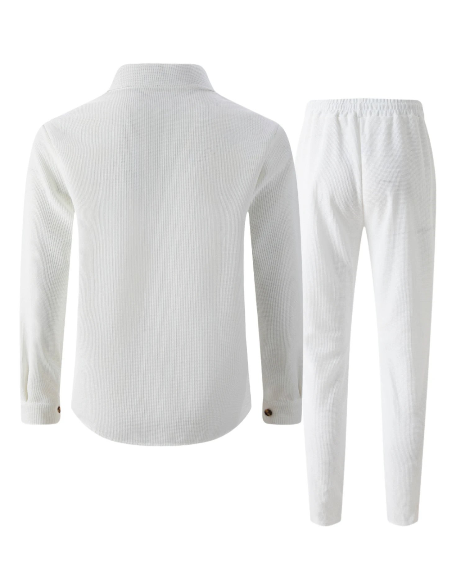 Design Gray Houndstooth Two-Piece Set with White T-Shirt and Chunky Sneakers - 24