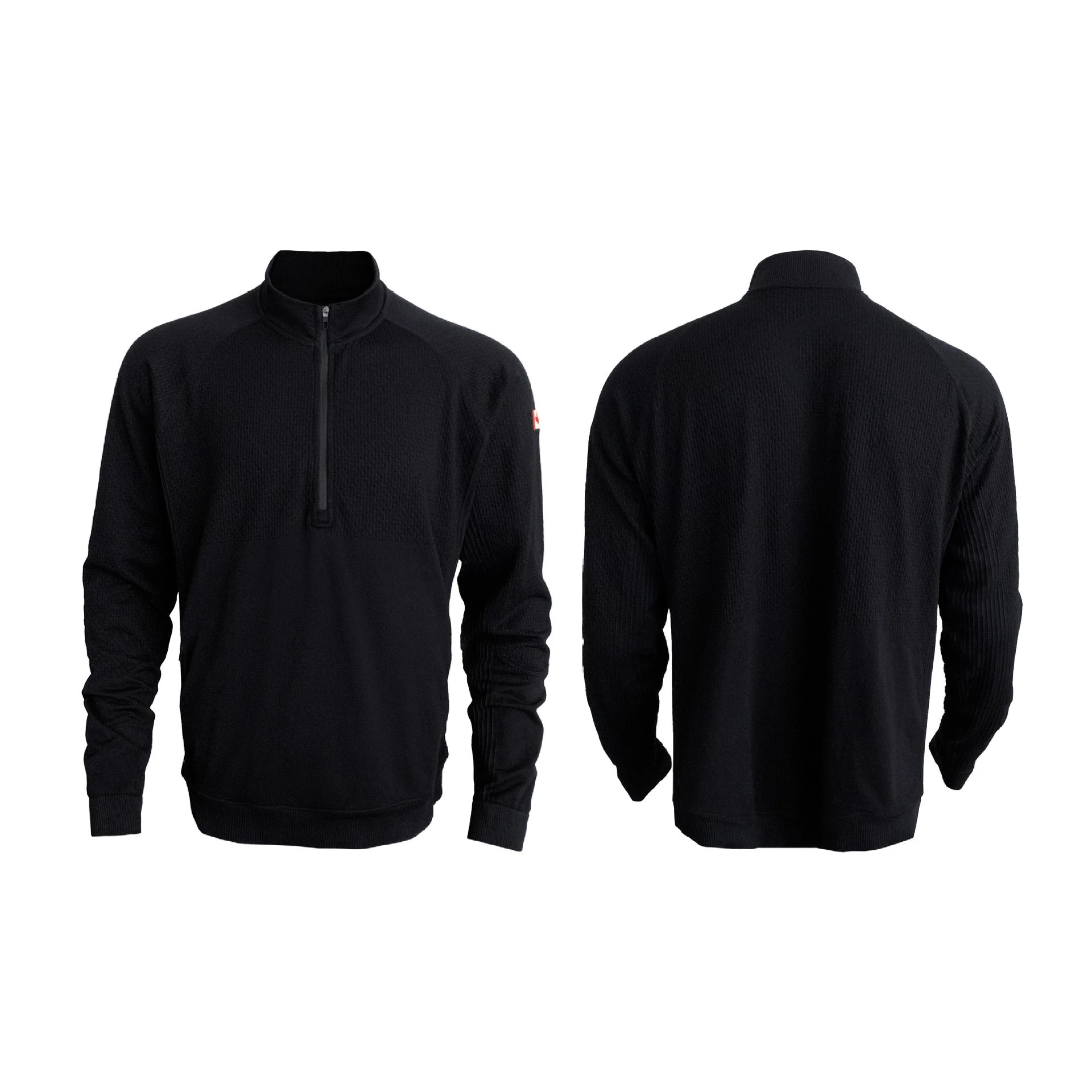 Design Every Day Half-Zip Base Layer Beige Performance Top Base Layer - 3