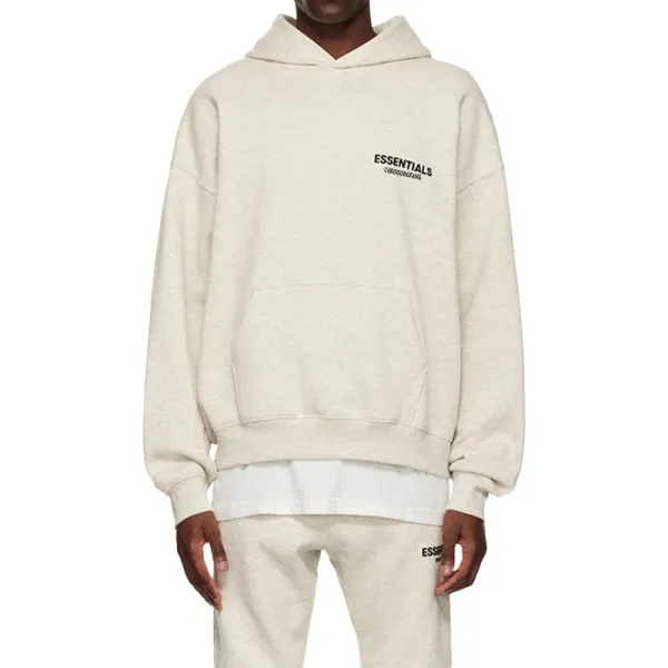 Fear of God Essentials Logo Sweatpants Beige - 17