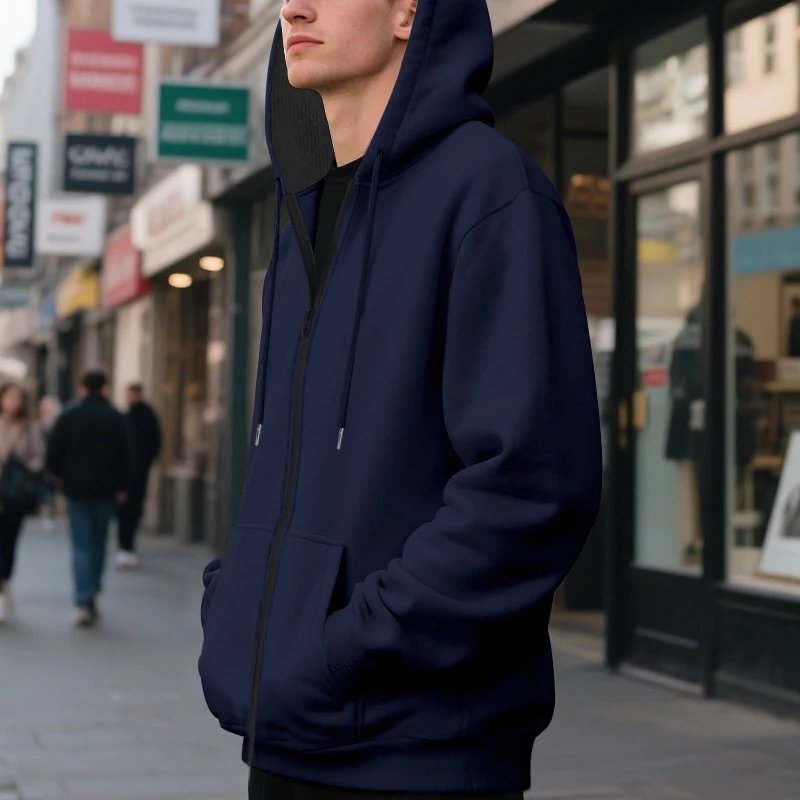 Design Basic Full-Zip Hoodie Black - 20