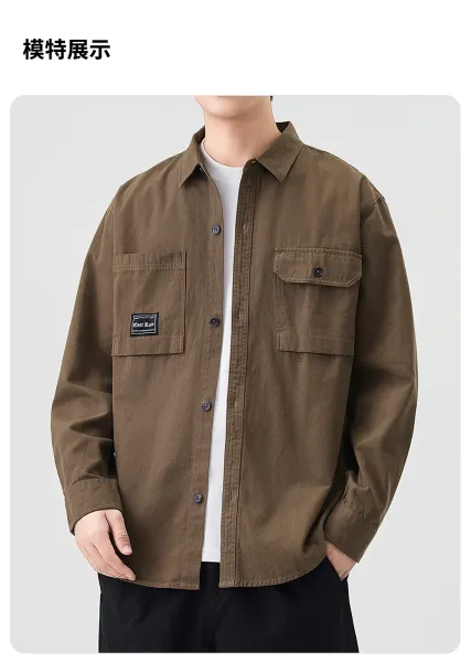 Design East Rain Utility Shirt Olive Green Shirt Tops Shirt - 12