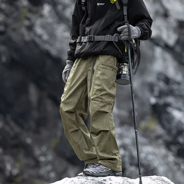Arc'teryx Alpha SV Jacket Black Outdoor Pants Olive Green Hiking Pants - 1
