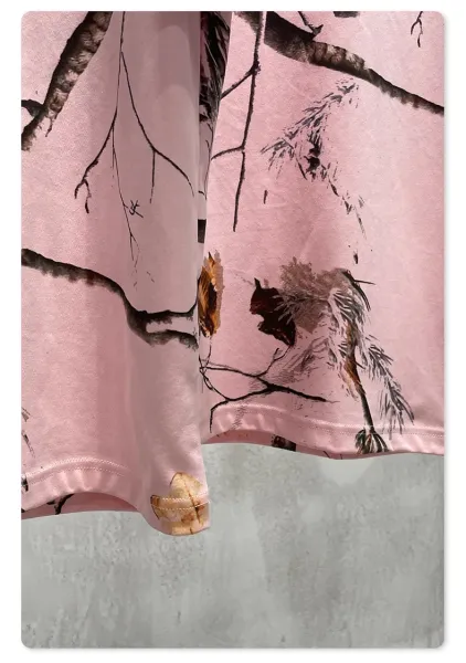 Design BE Thrived Camo Print Light Pink T-Shirt T-Shirts - 29