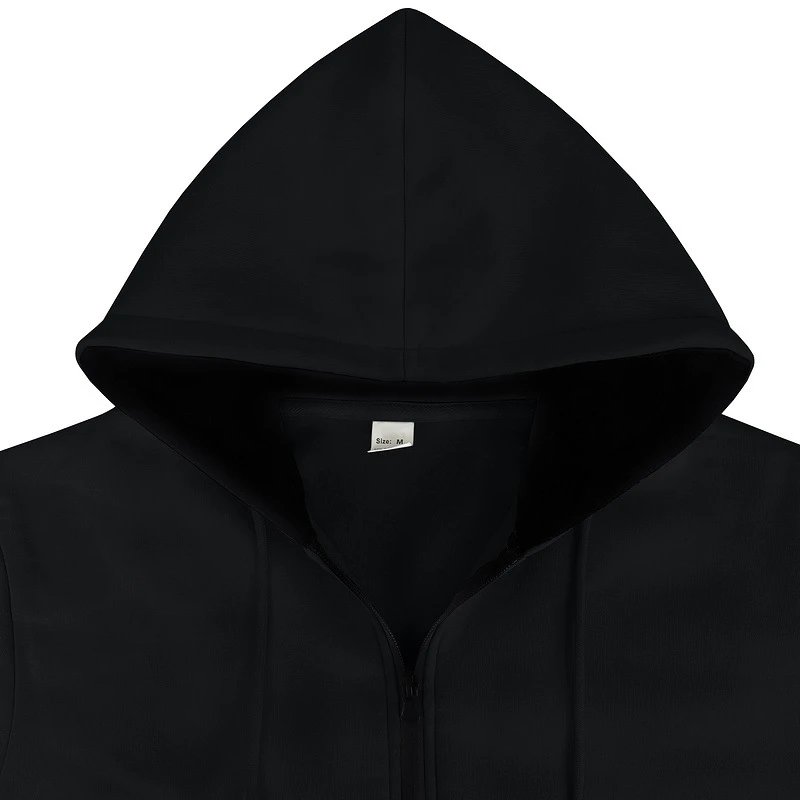 Design Basic Full-Zip Hoodie Black - 14