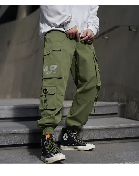 Design TAIWANG Cargo Pants Black Streetwear Trousers Pants - 15