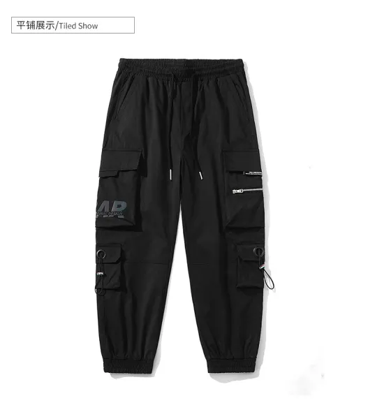 Design TAIWANG Cargo Pants Black Streetwear Trousers Pants - 17