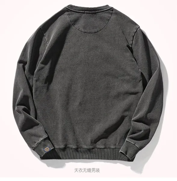 Design AMANAI Our Power Basic Crewneck Sweatshirt Charcoal Gray Sweater - 9