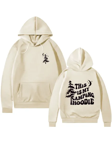 Design This Is My Camping Hoodie Black Hoodie - 24