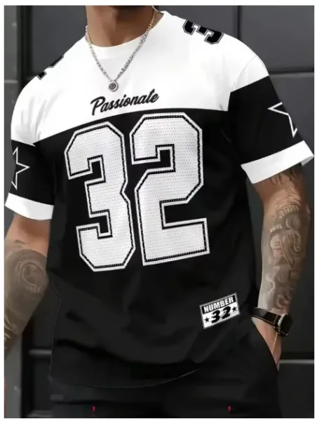 Design New Jersey 93 Graphic Tee White T-Shirt T-Shirts - 16