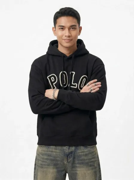 Polo Ralph Lauren Logo Hoodie Olive Green Hoodie - 10