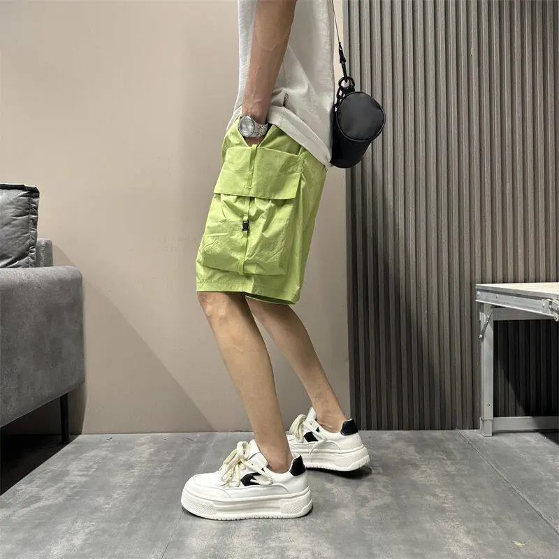 Design Sleek Fox Cargo Shorts Olive Green Shorts - 13