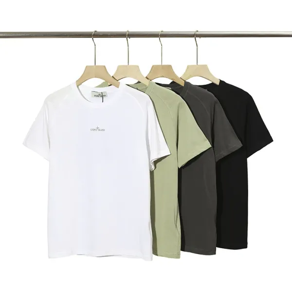 Stone Island Compass Logo T-Shirt Olive Green - 3