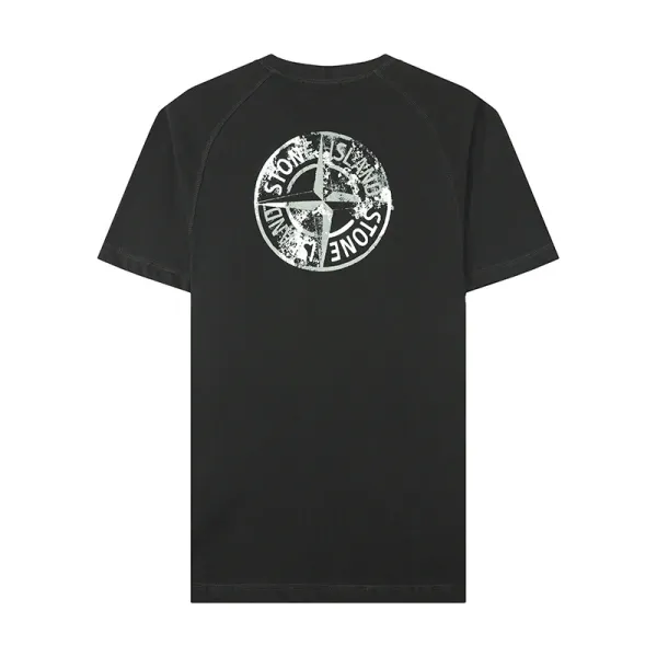 Stone Island Compass Logo T-Shirt Olive Green - 10