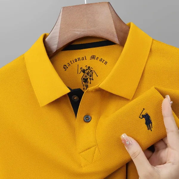 Polo Ralph Lauren Classic Fit Piqué Polo Yellow Tops Polo - 1