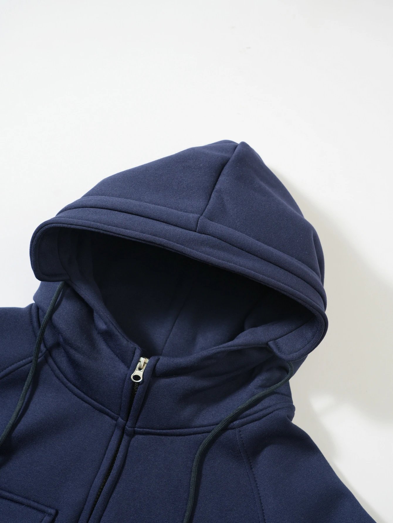 Design Zip-Up Hoodie with Utility Pockets Charcoal Gray Hoodie - 13