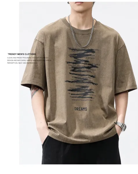 Design Graphic Print Purple Oversized T-Shirt - 12