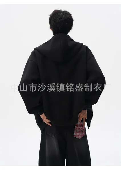 Design Asymmetrical Zip Hoodie Gray - 13