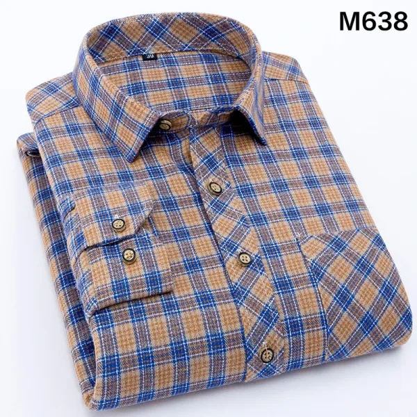 Design Black and White Checkered Flannel Shirt - 60