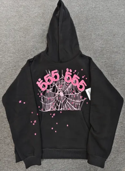 Design Atlanta Spiderweb Graphic Pink Hoodie - 49