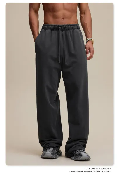 Design BE Thrived Medium Gray Drawstring Waist Pants - 46