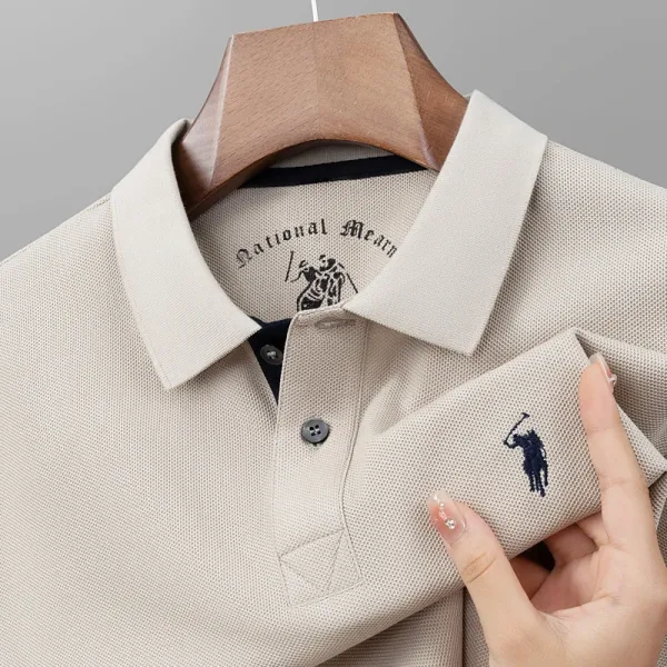 Polo Ralph Lauren Classic Fit Piqué Polo Beige Tops.polo - 1