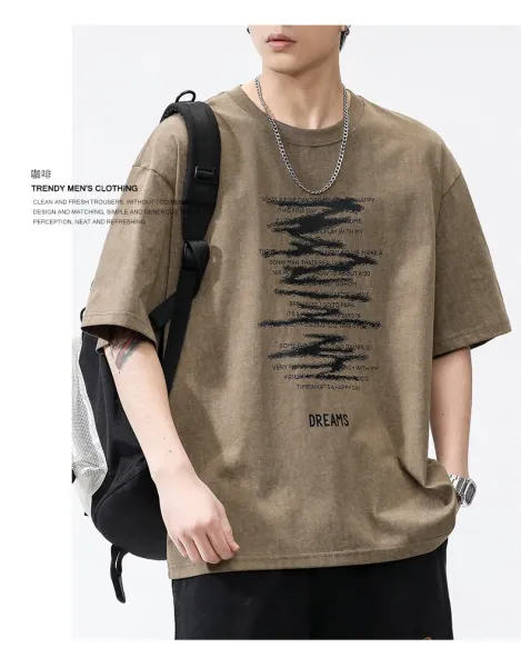 Design Graphic Print Purple Oversized T-Shirt - 10
